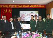 Thủ trưởng Tổng cục Công nghiệp Quốc phòng đến thăm và chúc tết CBNV Tổng công ty Bảo hiểm Quân đội